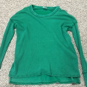 BRAND NEW AERIE TOP-green size xxs